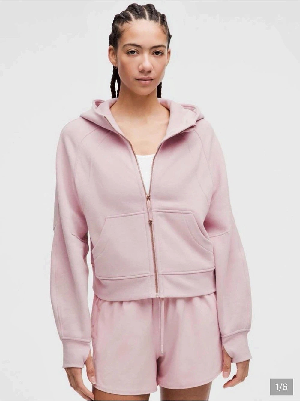 lululemon Women’s Scuba Oversized Full-Zip Hoodie Pink Medium / Large